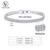 Votum OEM Gold Plated Moissanite Tennis Bracelet with S925 Sterling Silver Custom Chain Diamond Jewelry