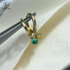 Votum Original Au750 Emerald Earrings Hoops Women Drop Dangle Earring Real 18K Gold Gemstone Custom Gift Luxury Fine Jewelry