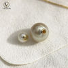 Votum Round Golden Akoya Pearl Pendant 18K Real Gold Chain Necklace Au750 Culture Pearls Necklaces Custom Fine Jewelry for Women