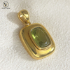 Votum 18K Real Gold Peridot Pendant Charm for Necklace Luxury Au750 Gemstone Necklaces Women Anniversary Custom Fine Jewelry