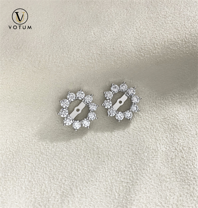 VOTUM Lab Grown Diamonds Earring Stud with Ear Jacket