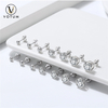 Votum Factory Wholesale 9K Solid Gold Prong Setting Stud Earrings with Lab Grown Diamond Fashion Sparking Hiphop Custom Fine Jewelry Jewellery Accessories