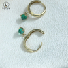 Votum Original Au750 Emerald Earrings Hoops Women Drop Dangle Earring Real 18K Gold Gemstone Custom Gift Luxury Fine Jewelry