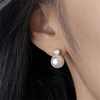 VOTUM Origin 11-12mm Kasumi Pearl Earring Stud with Moissanite Stone