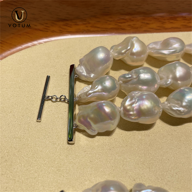 VOTUM 22mm Baroque Pearl Necklace Personalized Jewelry