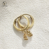 Votum Real Diamonds 18K Gold Drop Earrings Huggies Original Au750 Hoops Earring Dangle Women Luxury Custom Gift Fine Jewelry