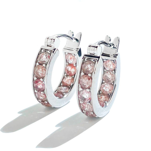 VOTUM Natural Straberry Quartz Stone Hoop Earring