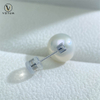 VOTUM Origin 11-12mm Kasumi Pearl Earring Stud with Moissanite Stone
