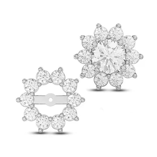 VOTUM Lab Grown Diamonds Earring Stud with Ear Jacket