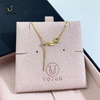 Votum Original Au750 18K Yellow Gold Adjustable Chain Necklace for Pendant Charm Women Luxury Custom Fine Jewelry Jewellery