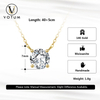 Votum OEM ODM Fashion 14K Real Gold Pyriform Moissanite GRA Diamond Basic Necklace Women Accessories Jewelry