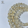 Votum 3 Strand Natural Citrine Bracelet with Double Terminated Clear Quartz