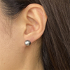 VOTUM Tahitian Grey Pearls Earrings Stud