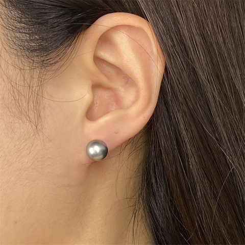 VOTUM Tahitian Grey Pearls Earrings Stud