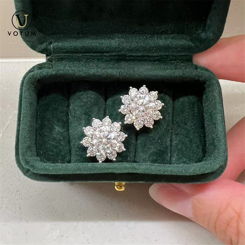 VOTUM Lab Grown Diamonds Earring Stud with Ear Jacket
