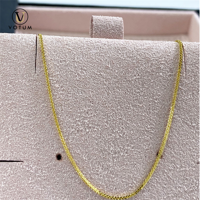 Votum Original Au750 18K Yellow Gold Adjustable Chain Necklace for Pendant Charm Women Luxury Custom Fine Jewelry Jewellery