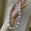 VOTUM Saltwater White Baroque Pearl Necklace Wedding Jewelry