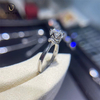 Votum Factroy Wholesale Handmade 925 Silver Sparking Gra Moissanite Diamonds Ring with 18K Gold Plated Women Fashion Wedding Jewellery Custom Fine Jewelry