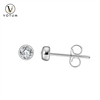 Votum Factory Wholesale 9K Solid Gold Prong Setting Stud Earrings with Lab Grown Diamond Fashion Sparking Hiphop Custom Fine Jewelry Jewellery Accessories