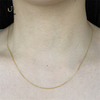 Au750 Yellow Gold Adjustable Chain Necklace for Pendant