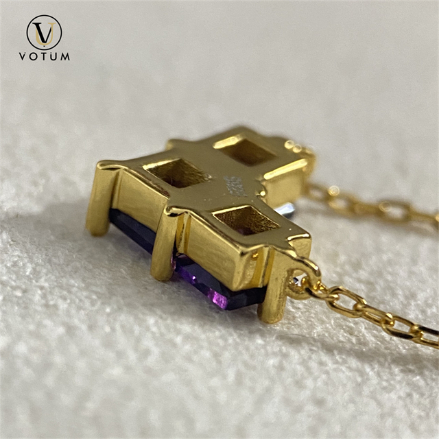 VOTUM Origin Amethyst Necklace Earring Stud Jewelry Set