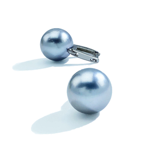 VOTUM Tahitian Gray Pearl Earring Hoops
