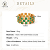 Votum Factory Wholesale Gold Plated Natural Crystal Moissanite Diamond Women Custom Handmade S925 Silver Ring Jewelry