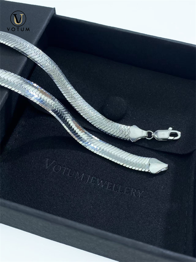 Votum 925 Sterling Silver Snake Chain Necklace Italian Gold Plated Choker Necklaces Minimalist Unisex Jewelry Jewellery for Women