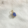 Votum Au750 Real Cornflower Sapphire Stone Diamonds Pendant Charm for Necklace 18K Gold Luxury Blue Gemstone Custom Fine Jewery