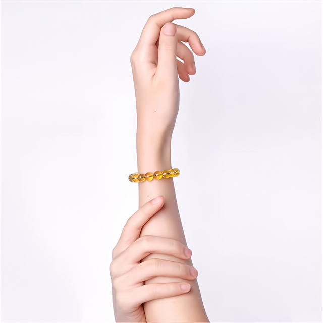 8mm Amber Bracelet Beaded Bracelets