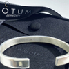 Votum Pure 925 Sterling Original Silver Simple Cuff Bangle for Women Open Bracelet for Men Custom LOGO LETTER Fine Jewlery Lady