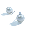 VOTUM Origin 11-12mm Kasumi Pearl Earring Stud with Moissanite Stone
