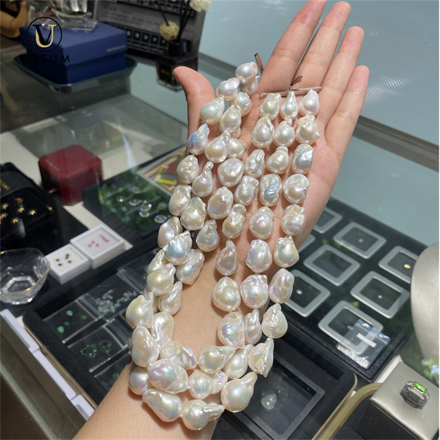 VOTUM 22mm Baroque Pearl Necklace Personalized Jewelry