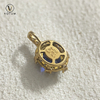 Votum Au750 Real Cornflower Sapphire Stone Diamonds Pendant Charm for Necklace 18K Gold Luxury Blue Gemstone Custom Fine Jewery