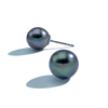 VOTUM Cultured Tahitian Black Pearl Earring Stud