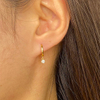 Real Diamonds 18K Gold Huggies Hoop Earring