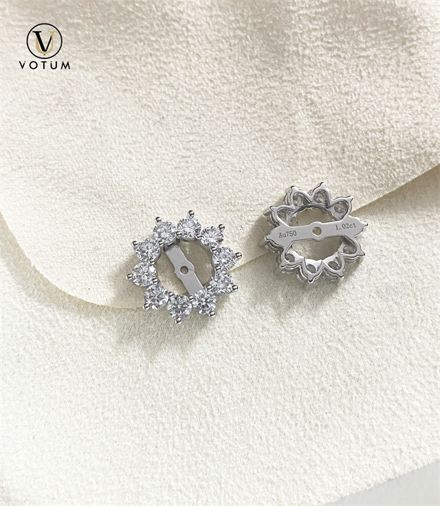 VOTUM Lab Grown Diamonds Earring Stud with Ear Jacket