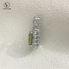 Votum 18K White Gold Real Diamonds Peridot Pendant Charm for Necklace Women Au750 Luxury Gemstone Pendants Custom Fine Jewelry