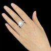 3ct Emerald Lab Grown Diamond Wedding Engagement Ring