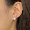 VOTUM Cultured White Pearl Earring Stud
