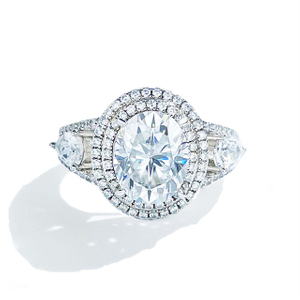 2ct Oval Lab Grown Diamond Wedding Engagement Ring