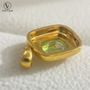 Votum 18K Real Gold Peridot Pendant Charm for Necklace Luxury Au750 Gemstone Necklaces Women Anniversary Custom Fine Jewelry
