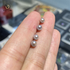 Votum 4-5mm Akoya Pearl Earring Stud Luxury 18K Real Gold Earrings Madama Blue Seawater Pearls Fine Jewelry Gift for Women Girls