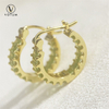 Votum Natural Peridot Stone Tennis Earrings Hoops 925 Silver Earring Vermeil Gold Custom Fine Jewelry 