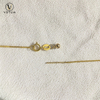 Votum Round Golden Akoya Pearl Pendant 18K Real Gold Chain Necklace Au750 Culture Pearls Necklaces Custom Fine Jewelry for Women