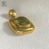 Votum 18K Real Gold Peridot Pendant Charm for Necklace Luxury Au750 Gemstone Necklaces Women Anniversary Custom Fine Jewelry