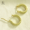 Votum Natural Peridot Stone Tennis Earrings Hoops 925 Silver Earring Vermeil Gold Custom Fine Jewelry 