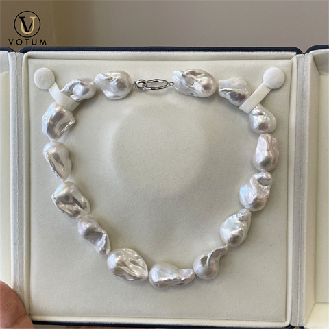 VOTUM Baroque Pearl Necklace Choker Custom Gift