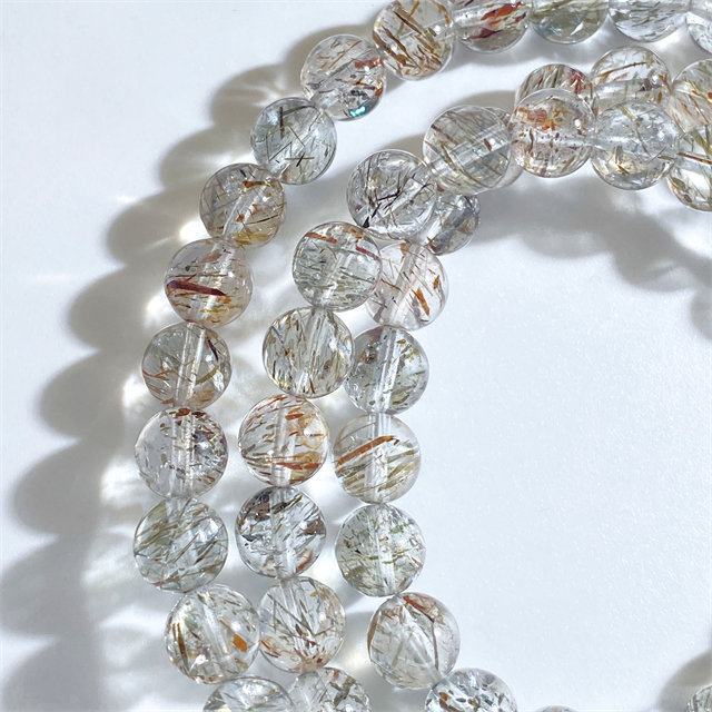 Votum Black Gold Super Seven Smoky Quartz 925 Silver Beaded Bracelet 